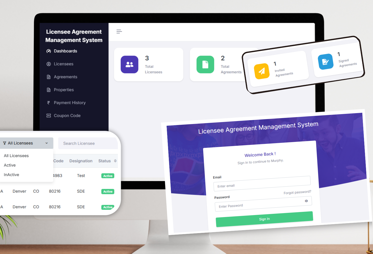 Licensee Agreement Management System